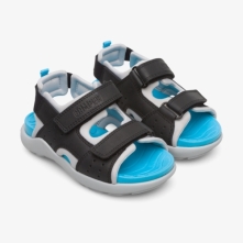 Camper Wous Kids Sandals US-64333 Black / Blue Wholesale